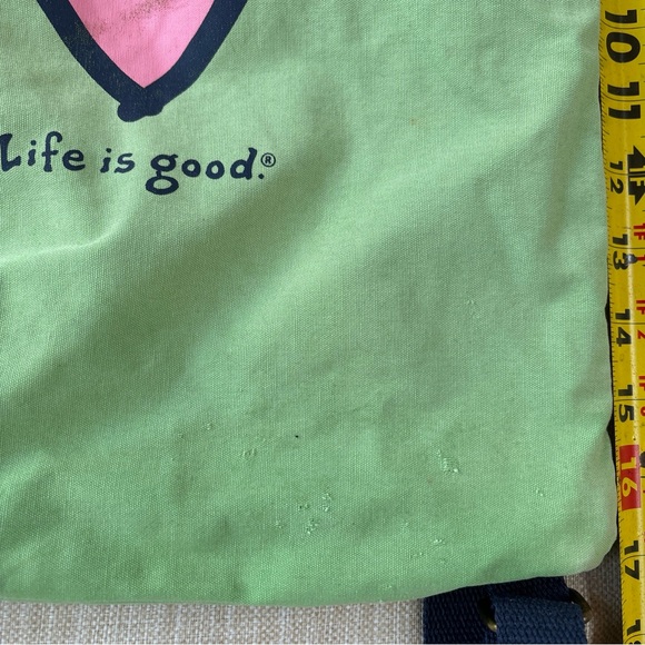 Green string bag . Life is good. - Picture 6 of 7